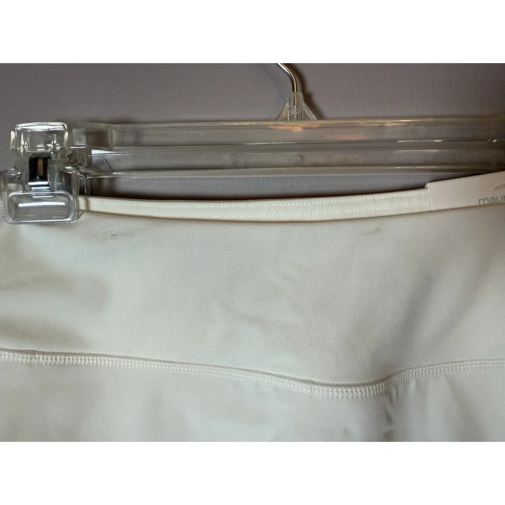 Maurice's High Rise Tennis Skort‎ Size L New with tags Ivory, off white